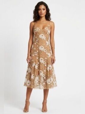 dress the population claudette Dress the Population Claudette Midi Dress